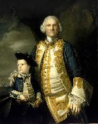 Sir Joshua Reynolds Portrait of Francis Holburne with his son, Sir Francis Holburne, 4th Baronet oil painting
